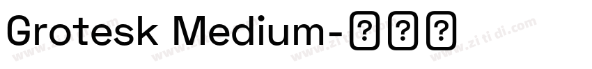 Grotesk Medium字体转换